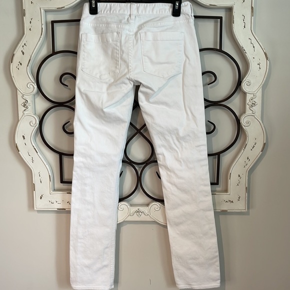 NWOT J. CREW MATCHSTICK SKINNY STRETCH JEANS WHITE SIZE 27/R - Picture 8 of 10